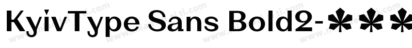 KyivType Sans Bold2字体转换